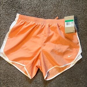 Nike Women's Vibrant Orange Athletic Shorts